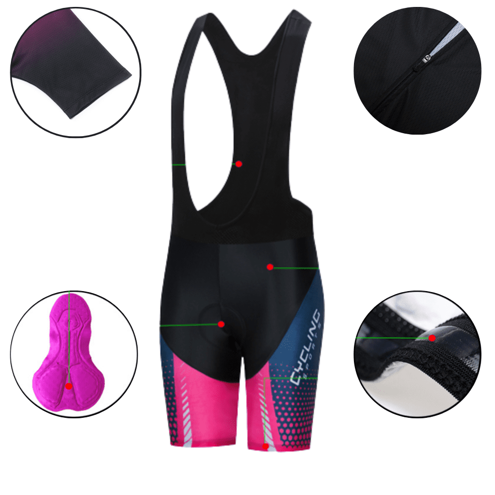 Bretelle De Feminino Conjunto Pro Cycling