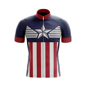 Conjunto De Ciclismo Masculino do Capitão América