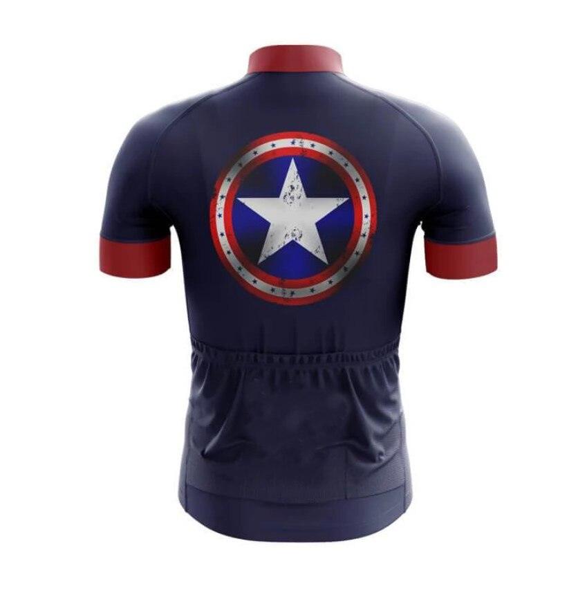 Conjunto De Ciclismo Masculino do Capitão América