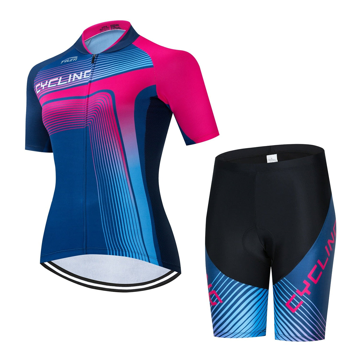 Conjunto De Ciclismo Feminino Respirável com Proteção Cycling Sports