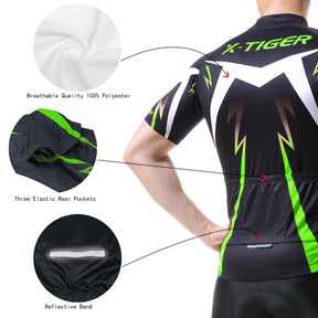 Conjunto De Ciclismo Masculino X-Tiger