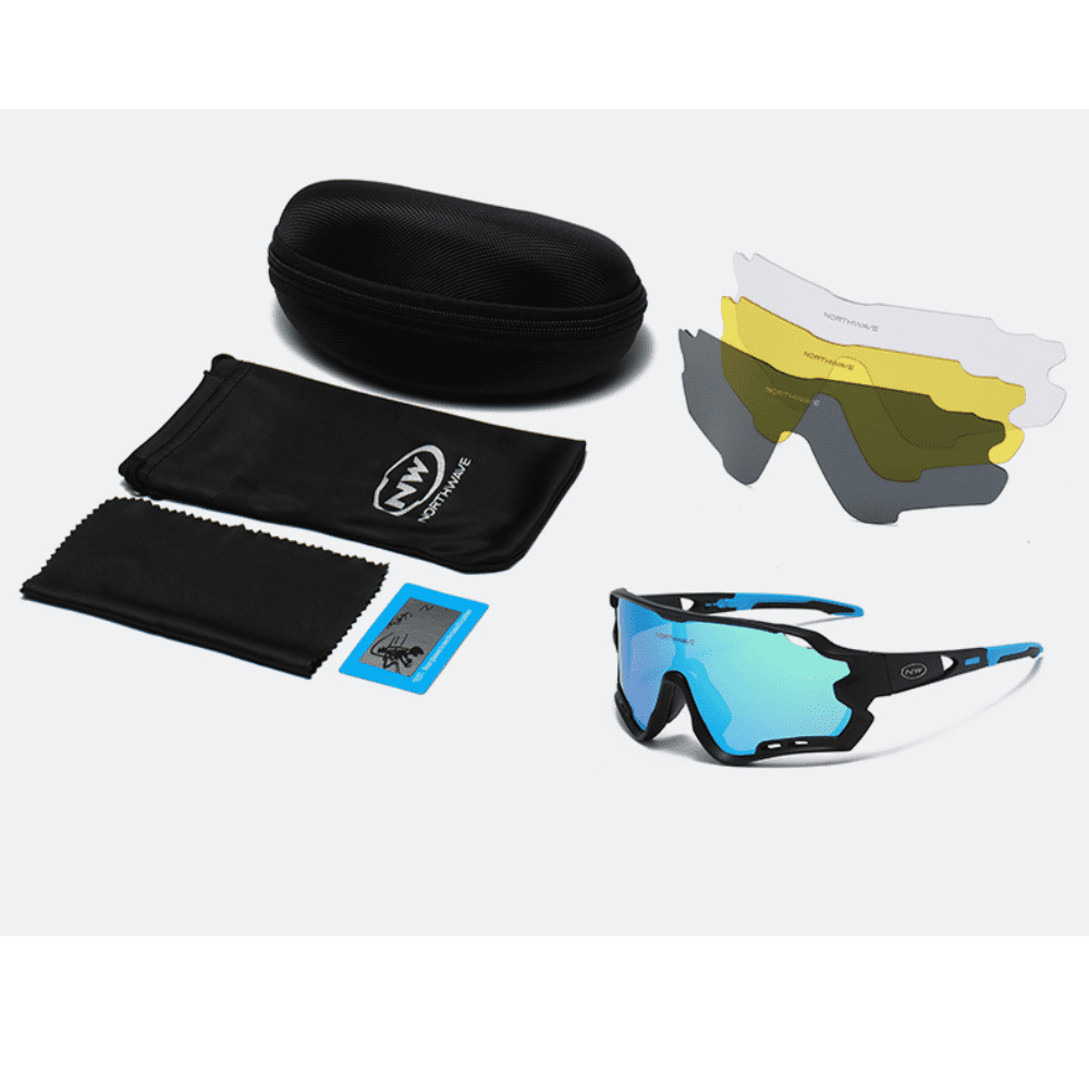 Óculos De Ciclismo Polarizado 4 Lentes Northwave