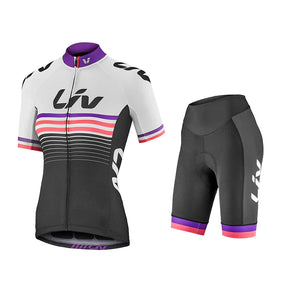 Conjunto De Ciclismo Feminino Liv Respirável com Proteção