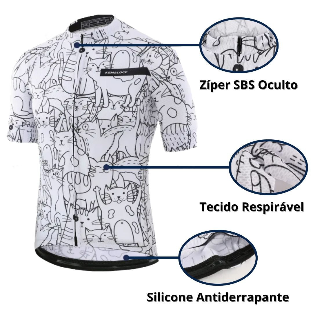 Camisa De Ciclismo Feminina KEMALOCE