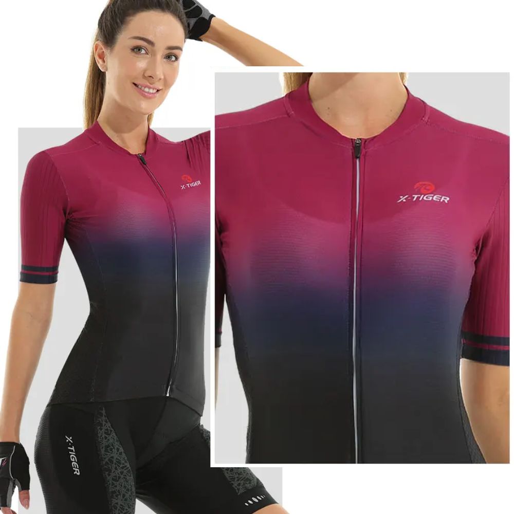 Camisa Ciclismo X-Tiger Degradê Respirável Unissex