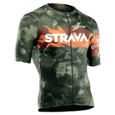 Camisa De Ciclismo Masculina Strava Camuflada