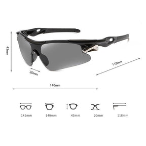 Óculos De Ciclismo Lentes Polarizada Crystal